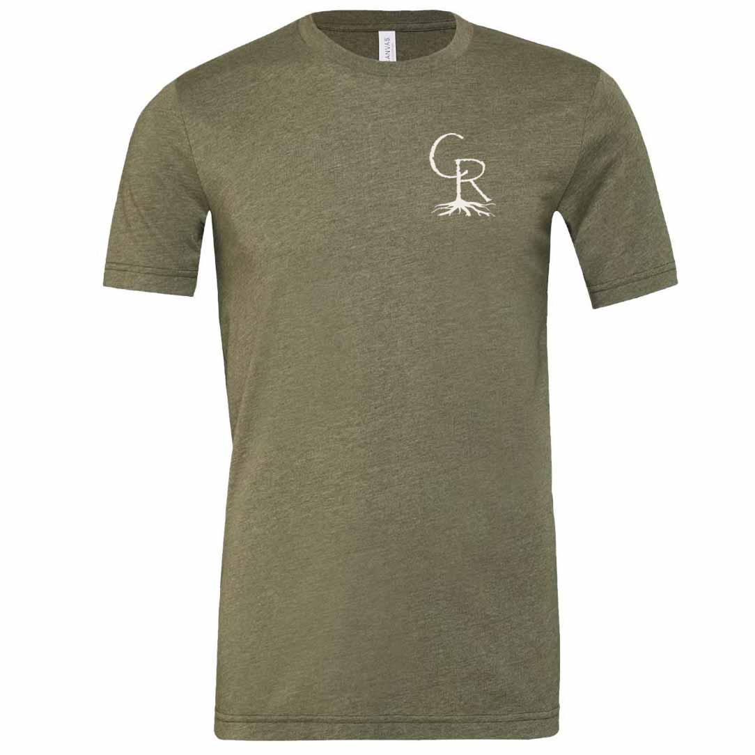 Heather Olive T-Shirt with CR Pocket Logo