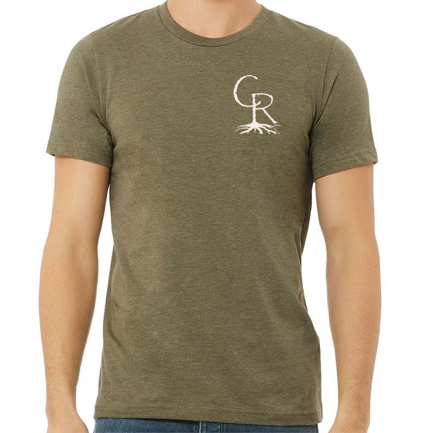Heather Olive T-Shirt with CR Pocket Logo